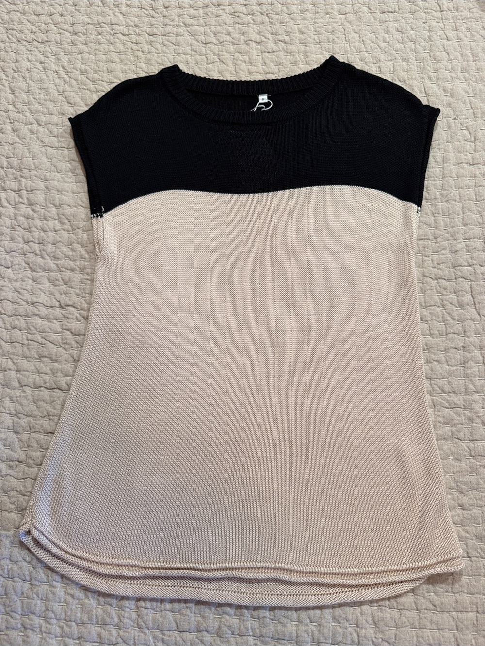 Color Block Cap Sleeve Top